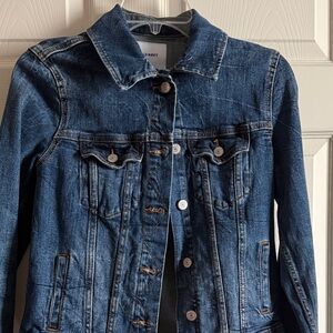 Old Navy Women's Dark Blue Jean Jacket